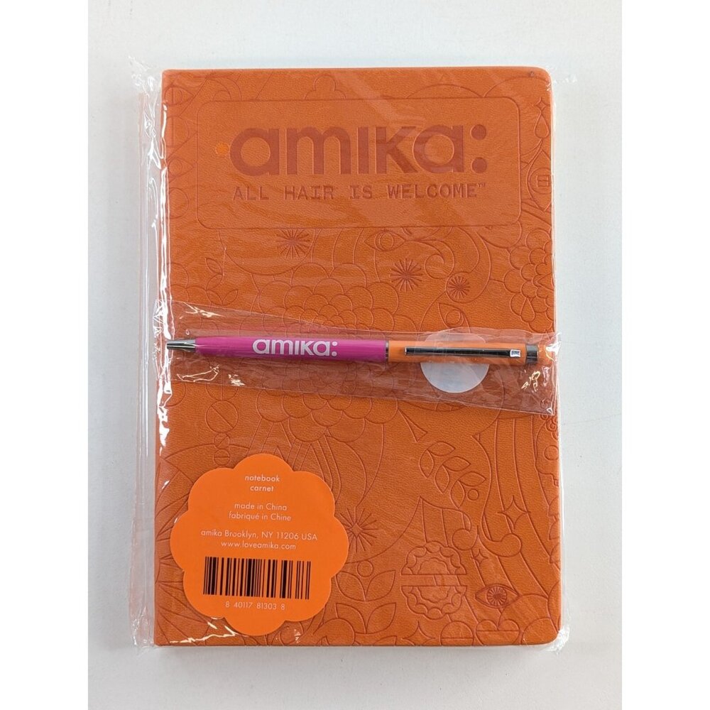 Amika Hair Care Notebook & Pen Set – Carnet Journal Gift – NEW